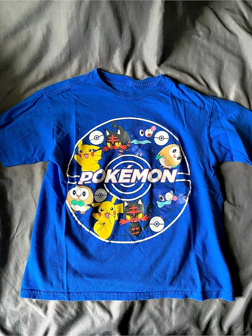 Pokemon Graphic Tee Blue Boys Medium (8)